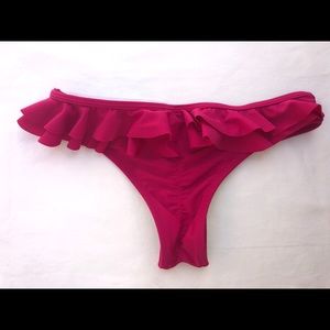 NWOT KBL Ruffle Bikini Bottom Size 10